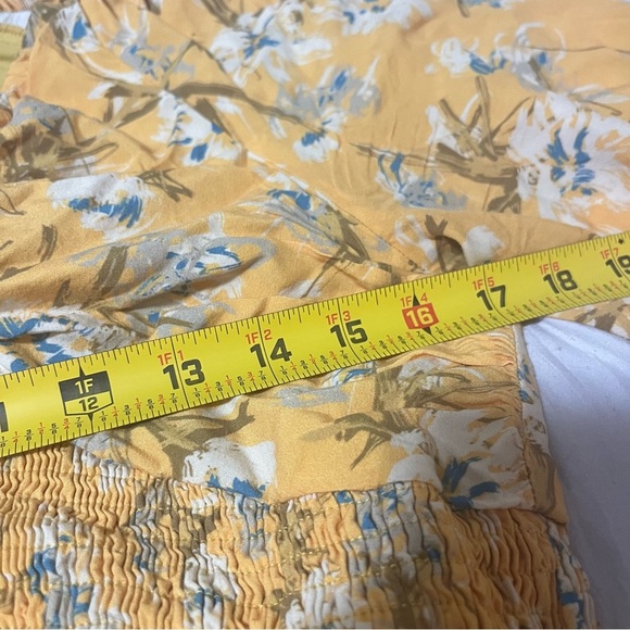 Heyson Women’s Floral Yellow Maxi Dress Half Sleeve V-neckline Cottagecore Large - Picture 11 of 12